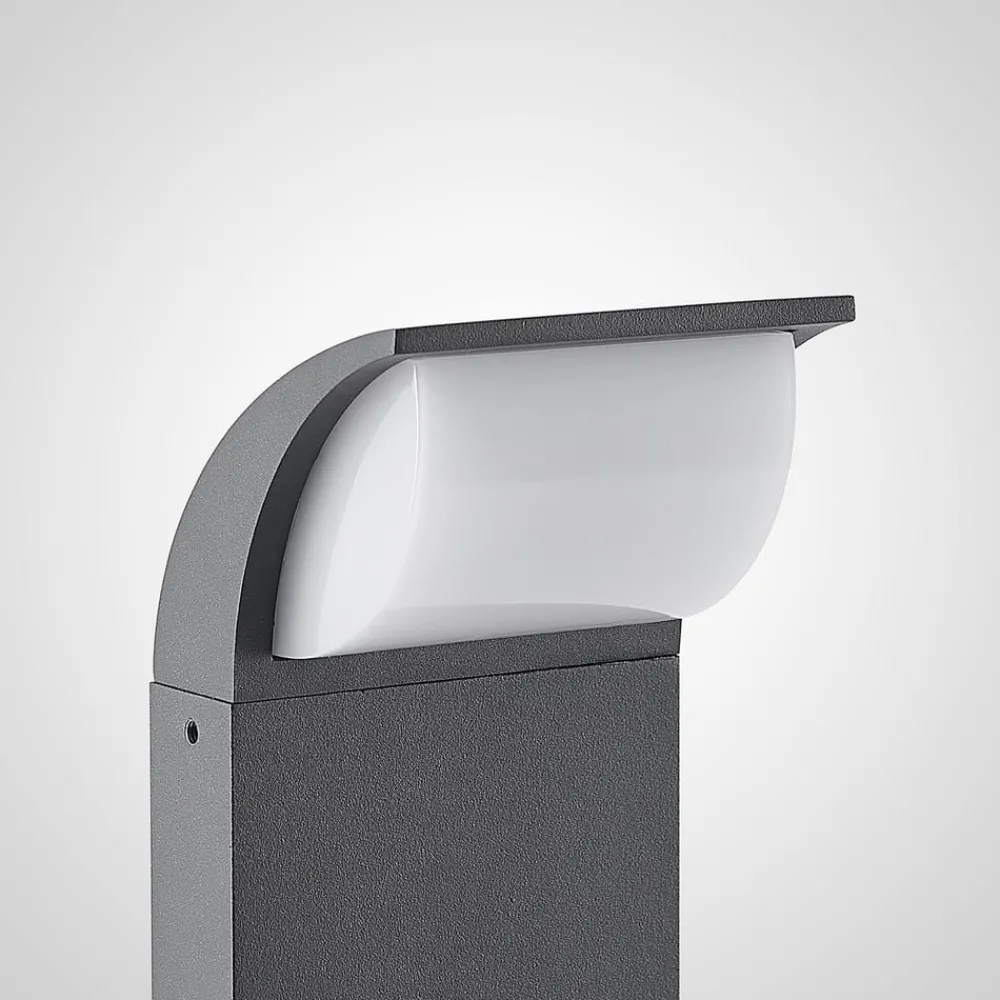 Lucande Terrassebelysning|Sokkellamper > LED-sokkellampe Tinna, 60 cm, antracit, IP65