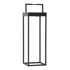 Lucande Dekorationsbelysning|Solcellelamper > LED-solcellelampe Lynzy, 58 cm, sort, metal, IP65