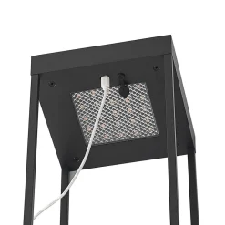 Lucande Dekorationsbelysning|Solcellelamper > LED-solcellelampe Lynzy, 58 cm, sort, metal, IP65