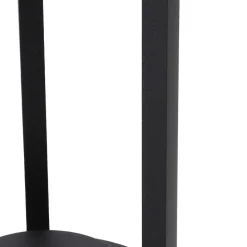 Lucande Solcelle Lampe Med Sensor|Solcellelamper > LED-solcellelampe Nilea, Ø 16 cm, sort, sensor