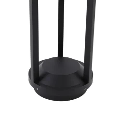 Lucande Solcelle Lampe Med Sensor|Solcellelamper > LED-solcellelampe Nilea, Ø 16 cm, sort, sensor