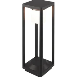 Solcelle Lampe Med Sensor|Gadebelysning Med Sensor ^ Lucande LED solcelle stibelysning Nilea, 50 cm, sort, sensor