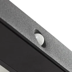 Lucande Solcelle Lampe Med Sensor|Væglampe Med Sensor > LED-solcelle-væglampe Tavon, kantet, sort, sensor