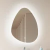 Møbel Og Interiør ^ Lucande LED-spejl Celestiel, dråbeformet, CCT, 60 cm