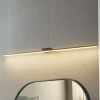 Lucande Væg- Og Spejllamper|Væglamper > LED-spejllampe Kivana, sort, metal, 90 cm, IP44