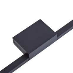 Lucande Væg- Og Spejllamper|Væglamper > LED-spejllampe Kivana, sort, metal, 90 cm, IP44