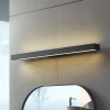 Lucande Væg- Og Spejllamper|Væglamper > LED-spejllampe Zafira, sort, aluminium, 90 cm, IP44