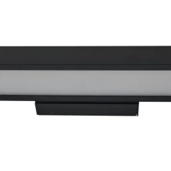 Lucande Væg- Og Spejllamper|Væglamper > LED-spejllampe Zafira, sort, aluminium, 90 cm, IP44