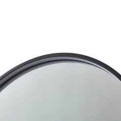 Lucande Møbel Og Interiør > LED-spejl Miren, sort, aluminium, CCT, hylde