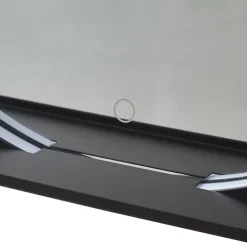 Lucande Møbel Og Interiør > LED-spejl Miren, sort, aluminium, CCT, hylde