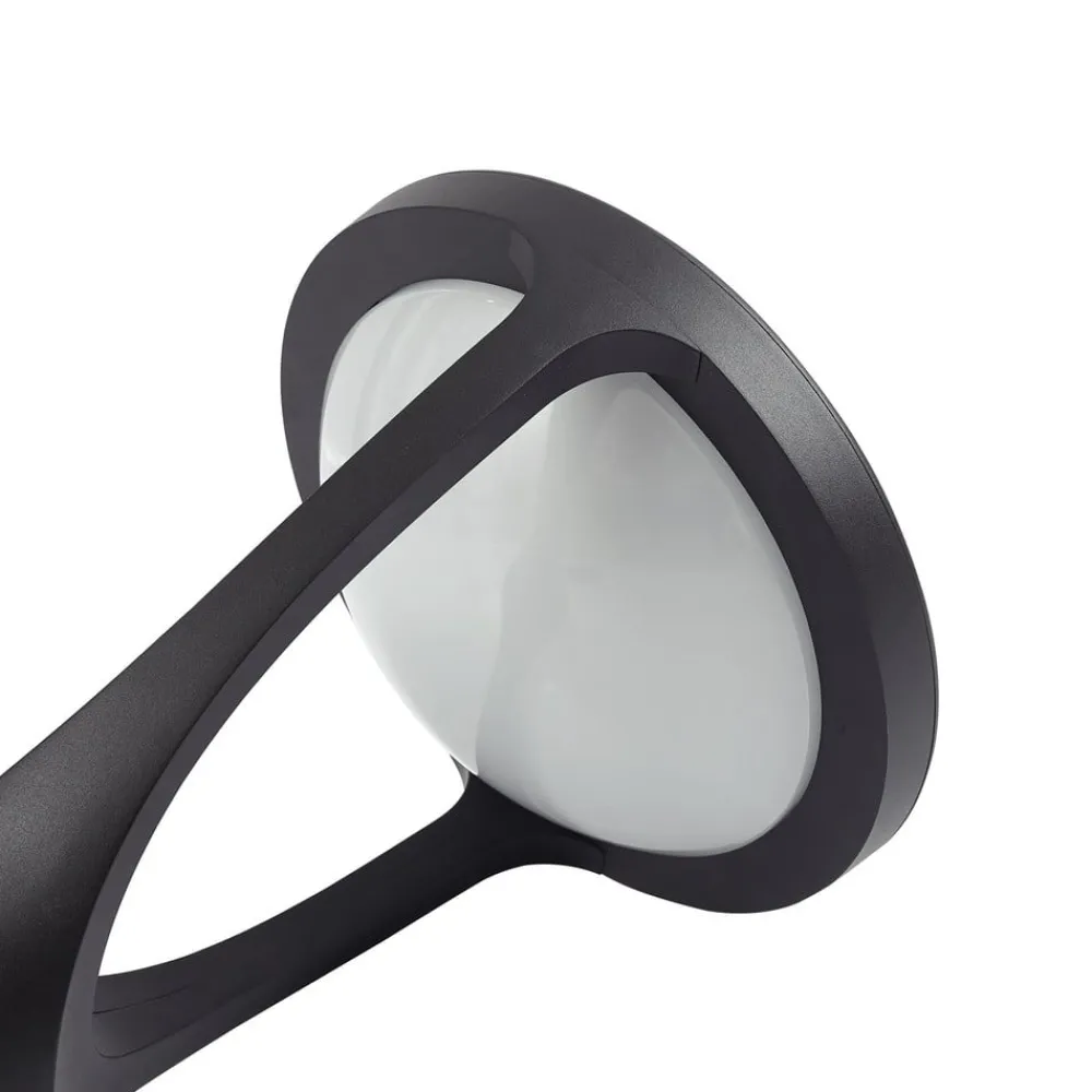 Lucande Lygtepæle > LED udendørslampe Filor, sort, aluminium, 250 cm