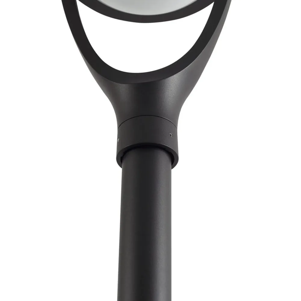 Lucande Lygtepæle > LED udendørslampe Filor, sort, aluminium, 250 cm