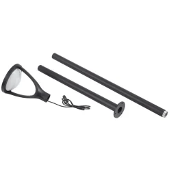 Lucande Lygtepæle > LED udendørslampe Filor, sort, aluminium, 250 cm