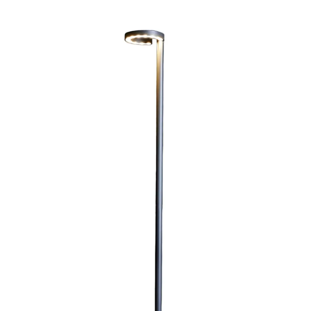 Lygtepæle ^ Lucande LED-udendørslampe Jannis, antracit, metal, 200 cm