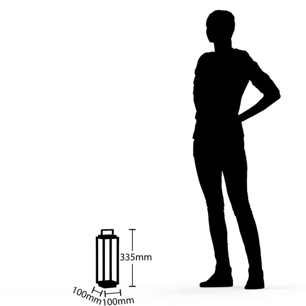 Dekorationsbelysning|Bordlamper ^ Lucande LED-udendørslampe Mirina, hvid, genopladeligt batteri, touch-dæmper