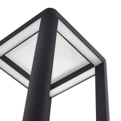 Lucande Lygtepæle|Gadebelysning > LED-udendørslampe Thorvid, højde 180 cm, sort