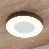 Lucande Terrassebelysning|Udendørs Loftlamper > LED udendørs loftlampe Sora, rund, sensor, IP54