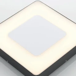Lucande Udendørs Loftlamper > LED udendørs loftlampe Sora, kantet, sensor, IP54