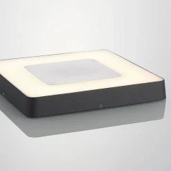 Lucande Udendørs Loftlamper > LED udendørs loftlampe Sora, kantet, sensor, IP54