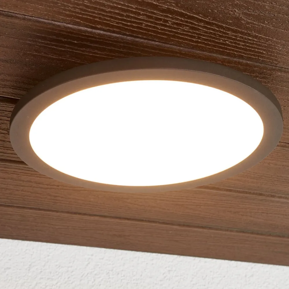 Lucande Terrassebelysning|Udendørs Loftlamper > LED udendørs loftlampe Malena, bevægelsessensor, IP65