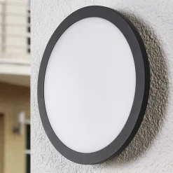 Lucande Terrassebelysning|Udendørs Loftlamper > LED udendørs loftlampe Malena, bevægelsessensor, IP65