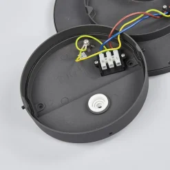 Lucande Terrassebelysning|Udendørs Loftlamper > LED udendørs loftlampe Malena, bevægelsessensor, IP65
