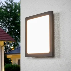 Lucande Terrassebelysning|Udendørs Loftlamper > LED udendørs loftlampe Mabella, 23 cm, sensor, IP65