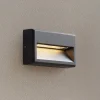 Lucande Væglamper > LED udendørs væglampe Weno, sort, aluminium, IP65