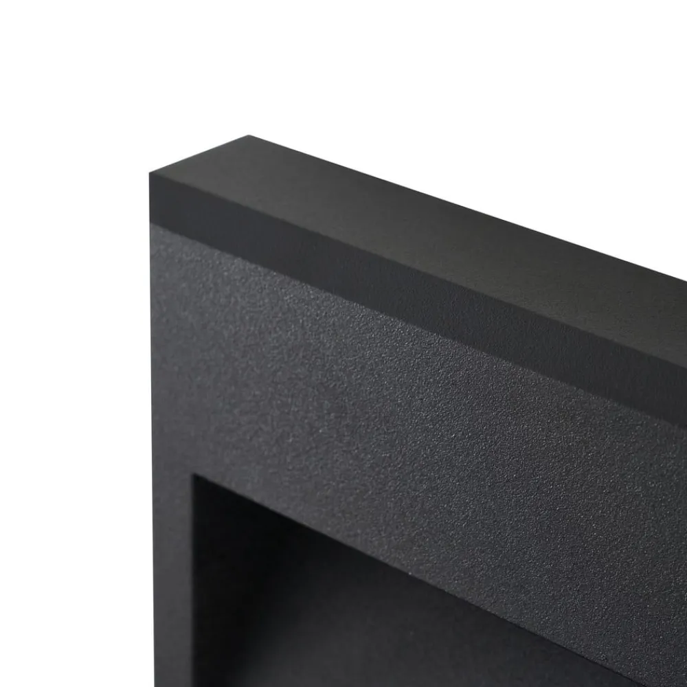 Lucande Væglamper > LED udendørs væglampe Weno, sort, aluminium, IP65