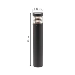 Lucande Terrassebelysning|Gadebelysning > LED-vejlampe, 65 cm, antracit, metal, IP54
