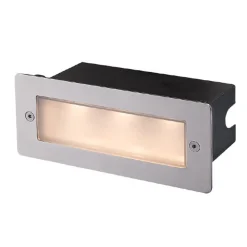 Væglamper ^ Lucande LED-vægindbygningslampe Holly, 17 cm, stål