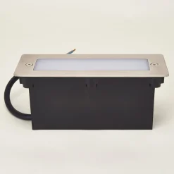 Væglamper ^ Lucande LED-vægindbygningslampe Holly, 17 cm, stål