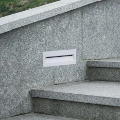 Lucande Terrassebelysning|Væglamper > LED-vægindbygningslampe Loya, 23 x 8 cm, hvid, IP54