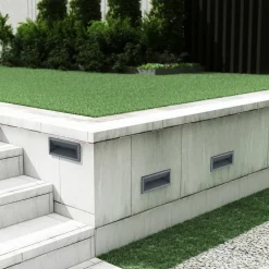 Lucande Terrassebelysning|Væglamper > LED-vægindbygningslampe Jaano, antracit, aluminium, IP65