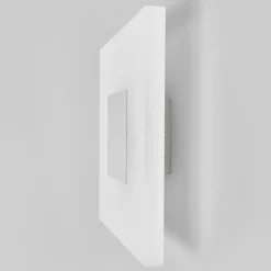 Lucande Væglamper|Væglamper > LED-væglampe Berlind, 26 cm, hvid, glas, metal