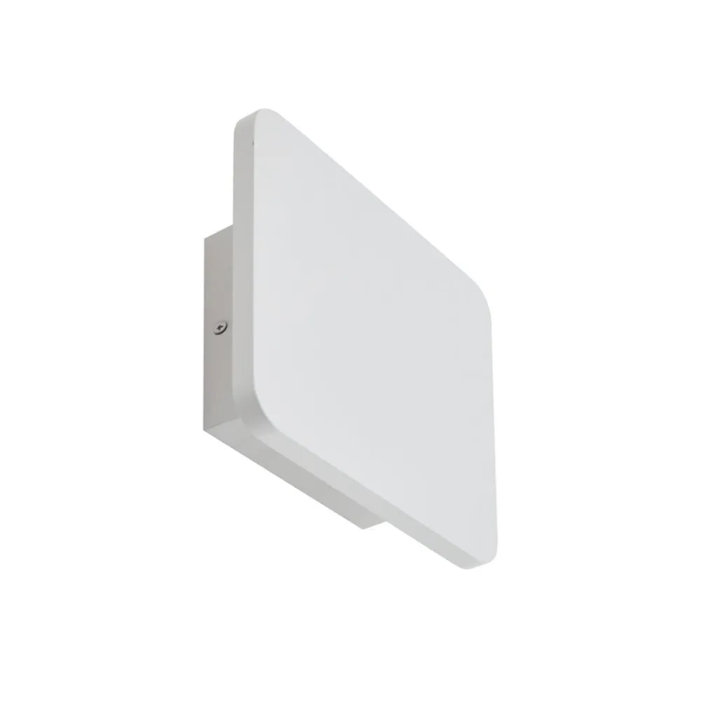 Lucande Væglamper > LED-væglampe Elrik, hvid, 22 cm høj, metal
