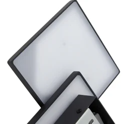 Lucande Gang|Væglamper > LED-væglampe Elrik, sort, 27 cm høj, metal