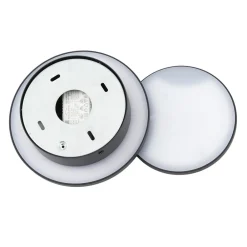 Lucande Gang|Væglamper > LED-væglampe Elrik, sort, 20 cm høj, metal