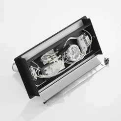 Lucande Væglamper > LED-væglampe Kimo, 32 cm, sort, aluminium, USB