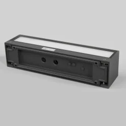 Væglamper ^ Lucande LED-væglampe Lengo, 25 cm antracit, op/ned 3000K