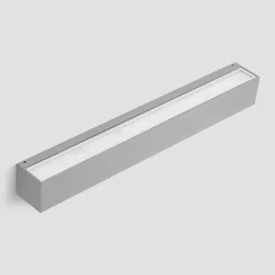 Lucande Terrassebelysning|Væglamper > LED-væglampe Lengo, 50 cm, sølv, 2 lyskilder, IP65