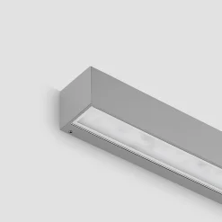 Lucande Terrassebelysning|Væglamper > LED-væglampe Lengo, 50 cm, sølv, 2 lyskilder, IP65
