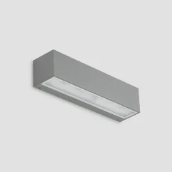 Terrassebelysning|Væglamper ^ Lucande LED-væglampe Lengo, 25 cm, sølv, 2 lyskilder, IP65