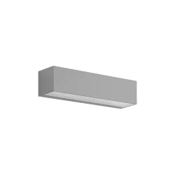 Terrassebelysning|Væglamper ^ Lucande LED-væglampe Lengo, 25 cm, sølv, 2 lyskilder, IP65