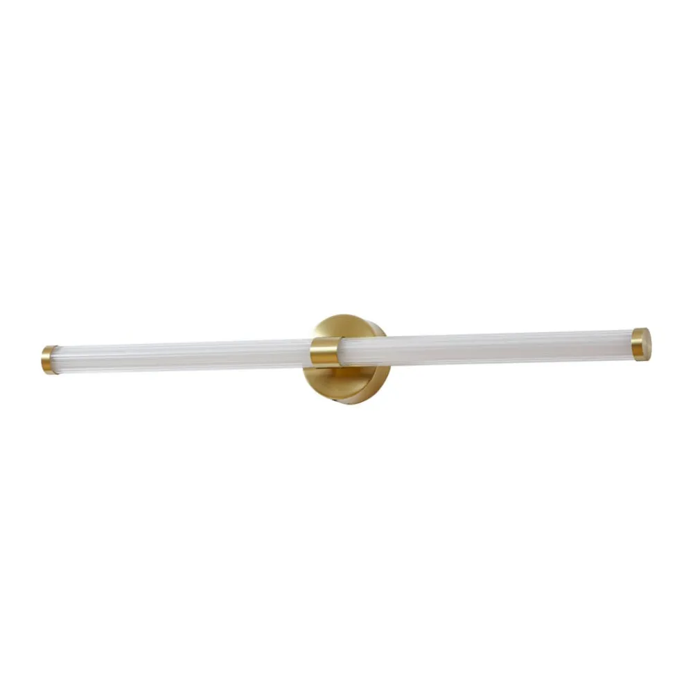 Væg- Og Spejllamper|Væglamper ^ Lucande LED-væglampe Melisa, guld, 90 cm, CCT, IP44