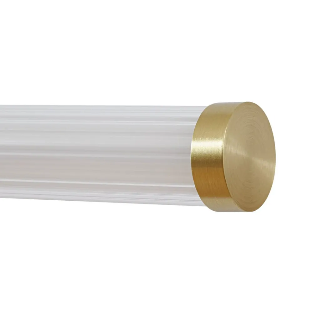 Væg- Og Spejllamper|Væglamper ^ Lucande LED-væglampe Melisa, guld, 90 cm, CCT, IP44
