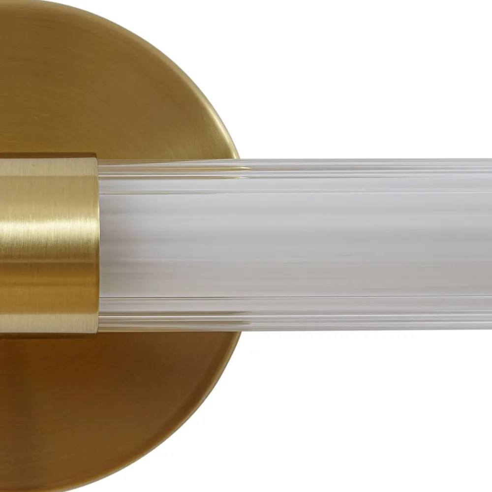 Væg- Og Spejllamper|Væglamper ^ Lucande LED-væglampe Melisa, guld, 90 cm, CCT, IP44