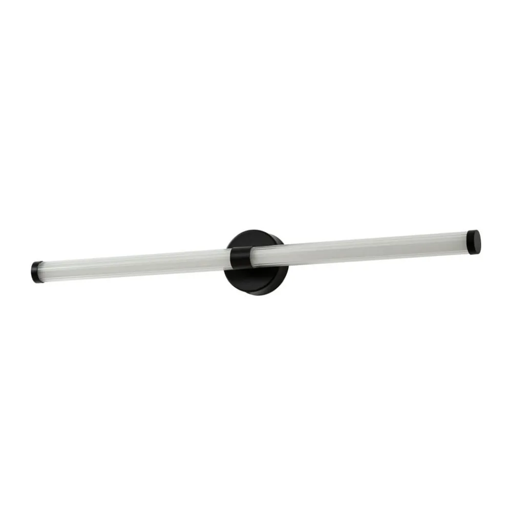 Lucande Væg- Og Spejllamper > LED-væglampe Melisa, sort, 90 cm, CCT, IP44