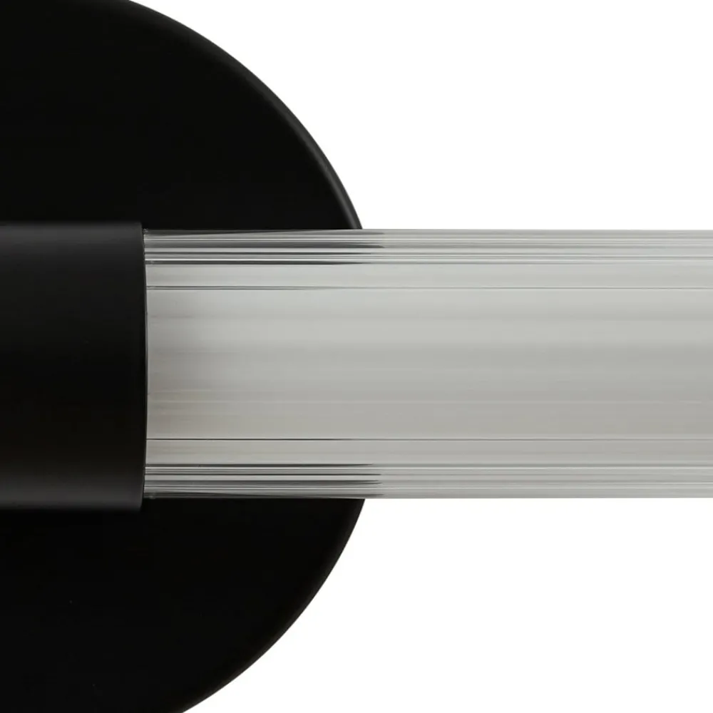 Lucande Væg- Og Spejllamper > LED-væglampe Melisa, sort, 90 cm, CCT, IP44