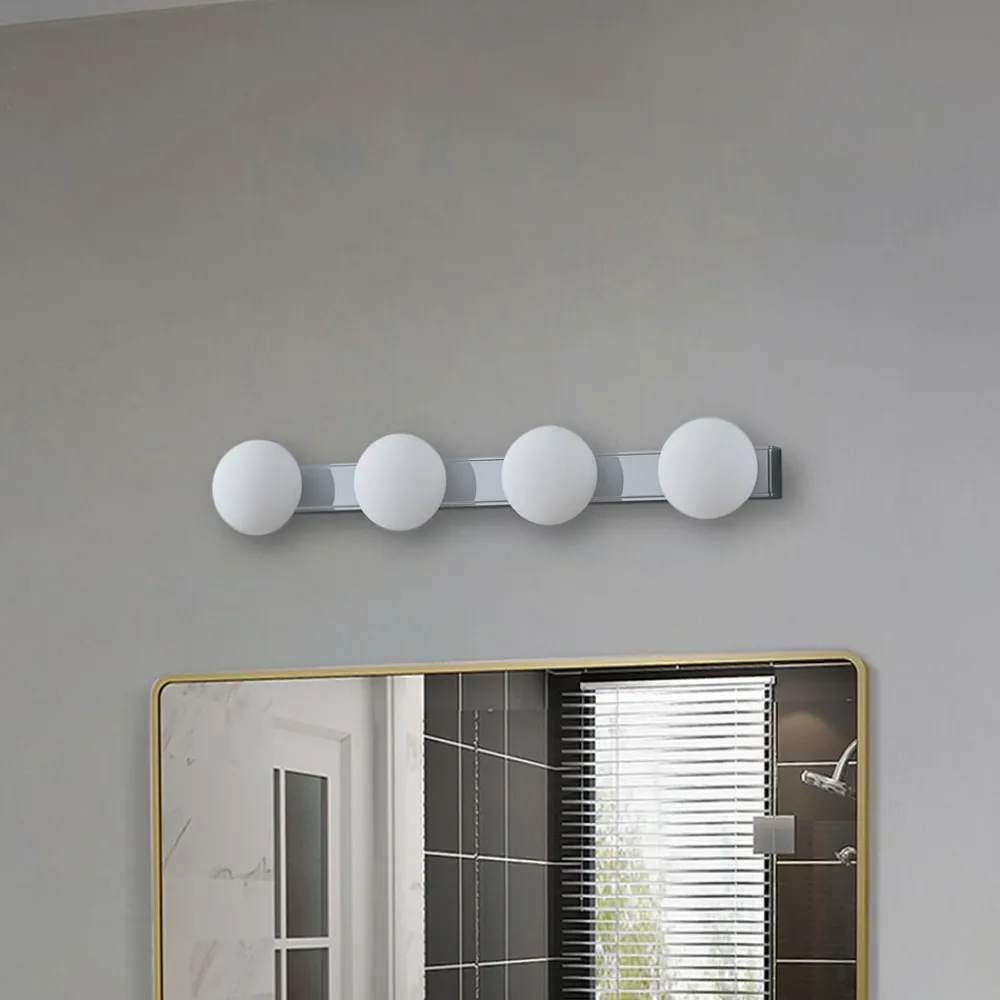 Lucande Væg- Og Spejllamper|Væglamper > LED-væglampe til badeværelset Myrra, krom, glas, 60 cm, IP44
